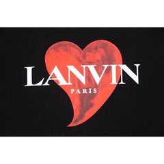 Camiseta Lanvin Heart Logobrand Black