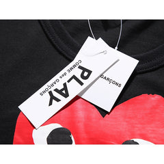 Camiseta Play Comme dos Garçons Black