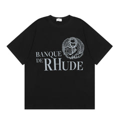 Camiseta Rhude Banque Black Printed