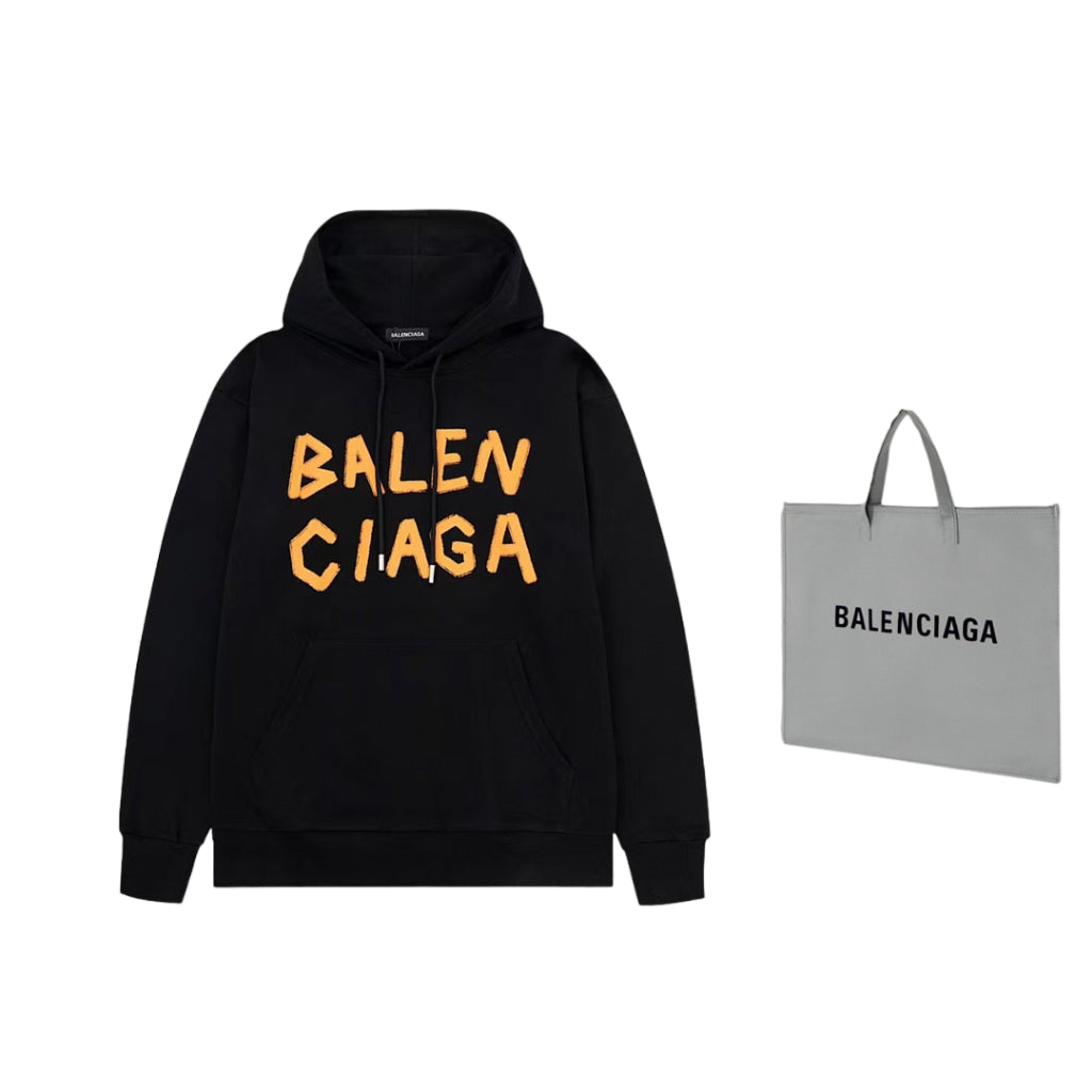 Blusa Balenciaga Moletom 2023 Logobrand Black