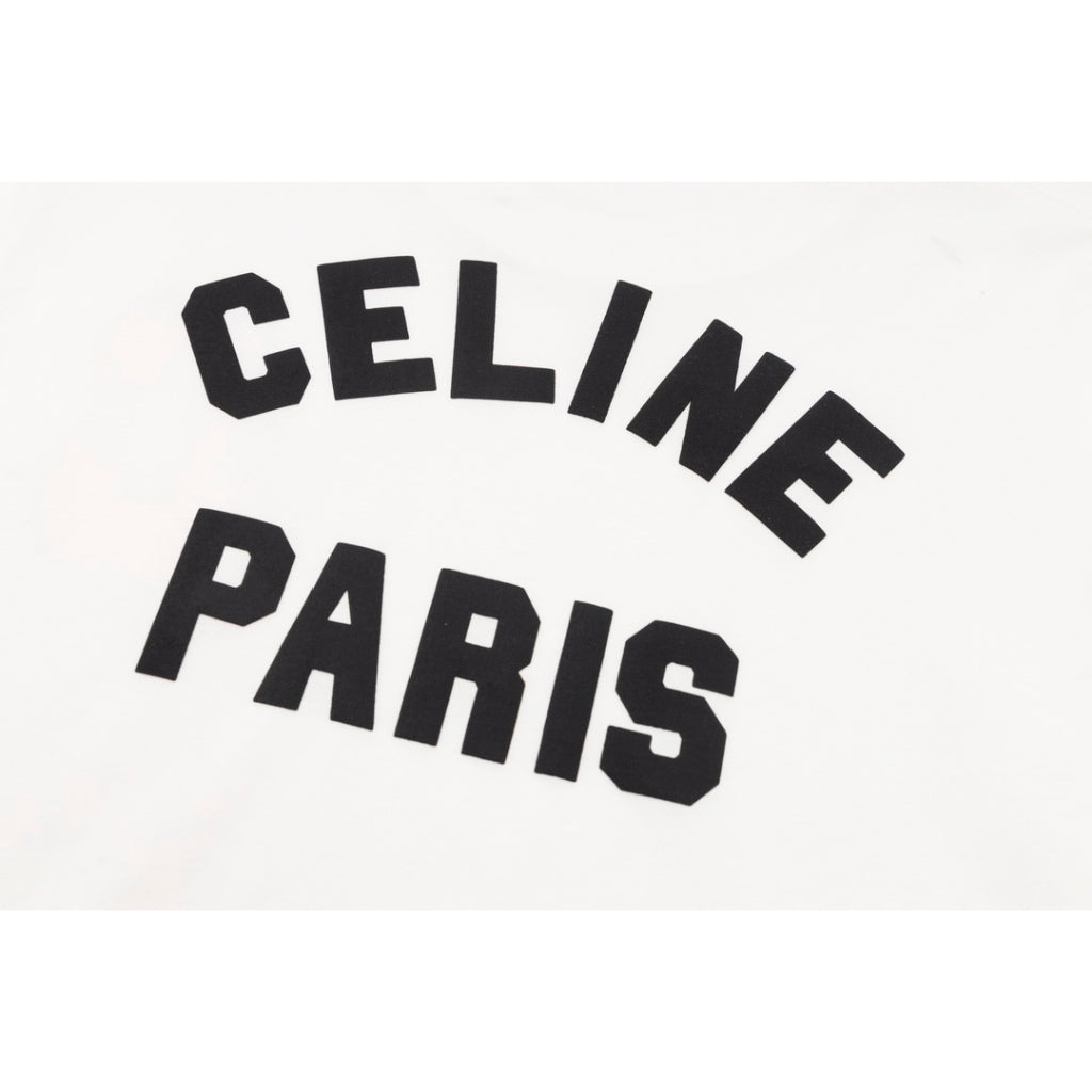 Camiseta Celine in Paris Logobrand White