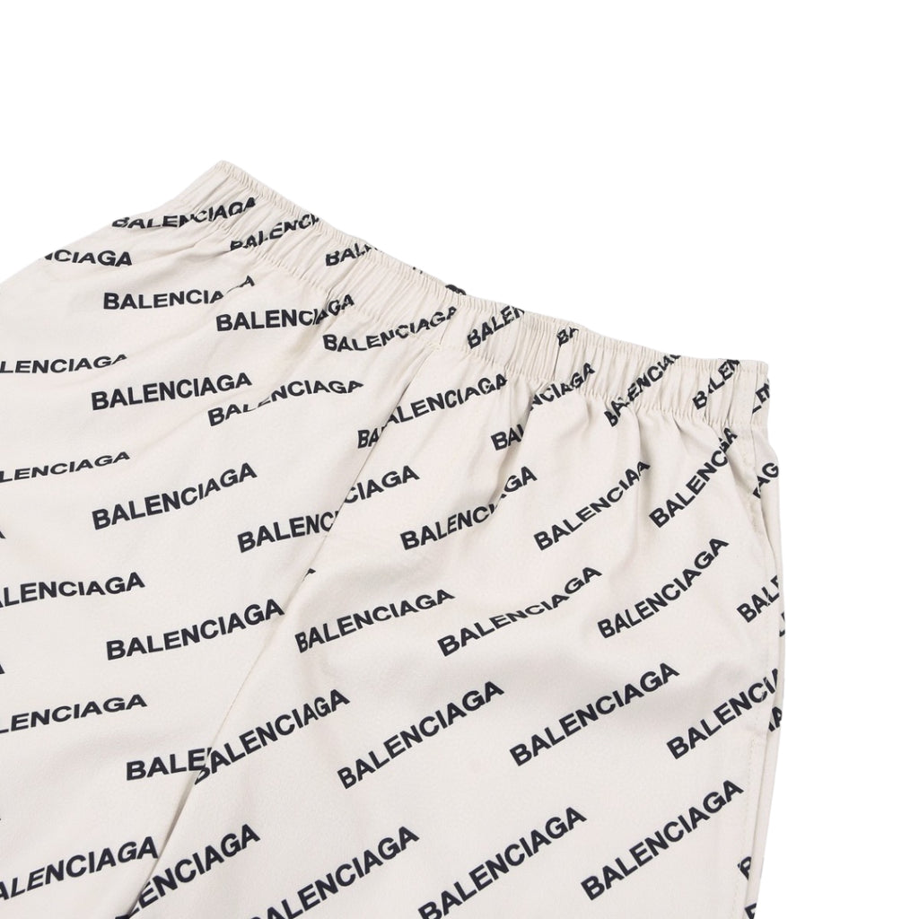 Calça Balenciaga Moletom Logobrand Biege