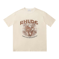 Camiseta Rhude Printed Cigaro Cream