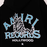 Blusa Amiri Moletom Records Wolf Complete Black