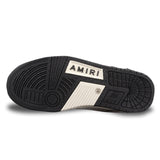 Tênis Amiri Skeleton Sneaker Low-Bot Black & White