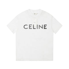 Camiseta Celine Loose Logobrand White