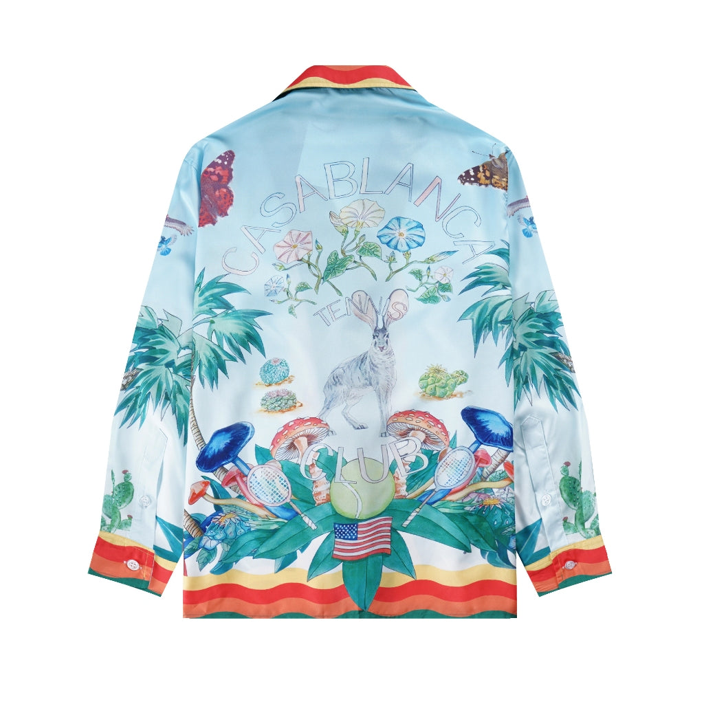 Camisa Casablanca Palm Spring Tennis Club Cuban Collab SIlk