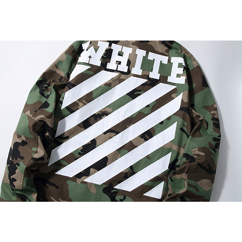 Jaqueta Off-White Virgil Militar Camuflada