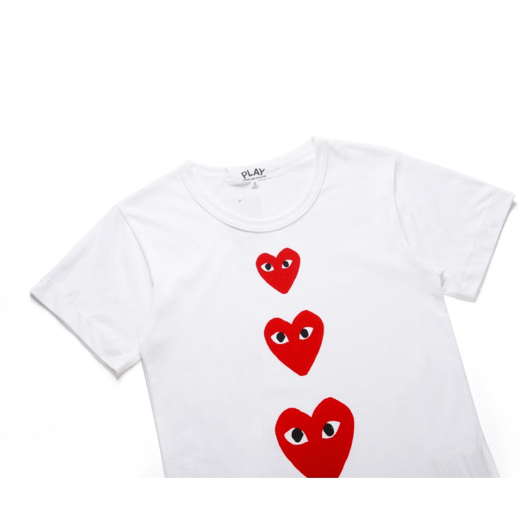 Camiseta Play Comme Des Garçons White