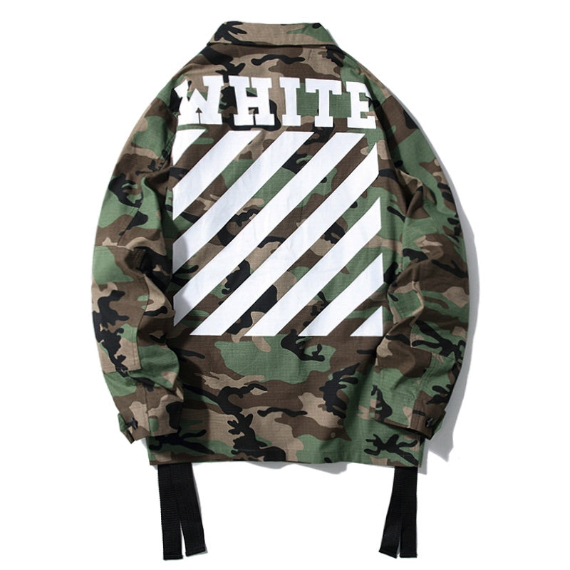 Jaqueta Off-White Virgil Militar Camuflada