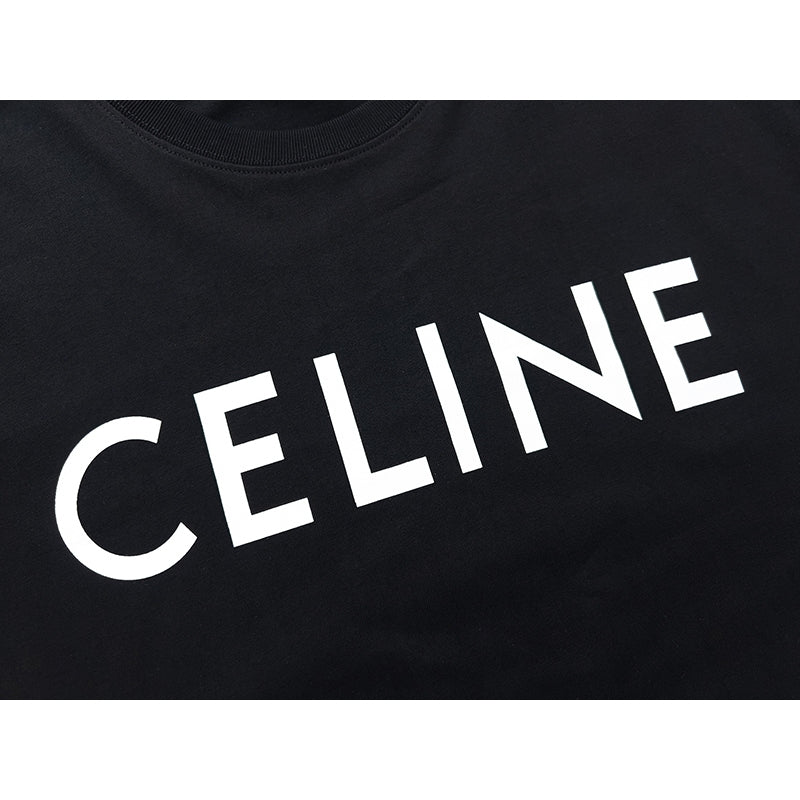 Camiseta Celine Loose Logobrand Black