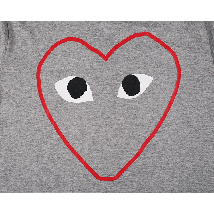 Camiseta Play Comme Des Garçons Gray