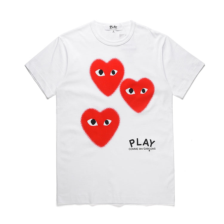 Camiseta Play Comme Des Garçons White