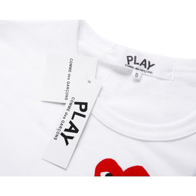 Camiseta Play Comme Des Garçons White