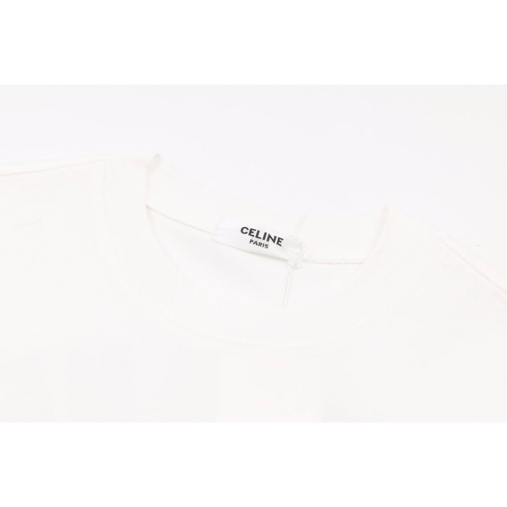 Camiseta Celine in Paris Logobrand White