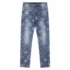 Calça Louis Vuitton Jeans LV Blue Logobrand