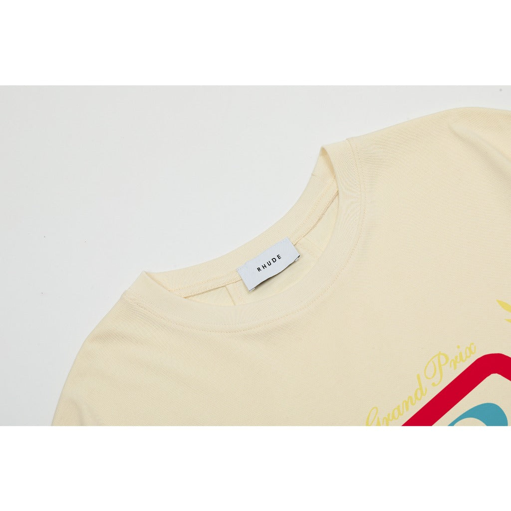 Camiseta Rhude Hops Printed Cream