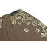 Bermuda Moletom Amiri Bandana Logobrand Brown / Black