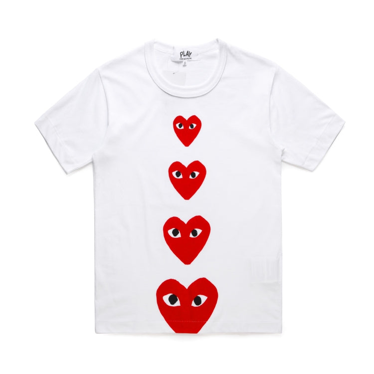 Camiseta Play Comme Des Garçons White