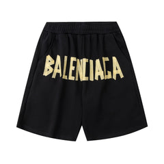 Bermuda Balenciaga Moletom Logobrand BB Black