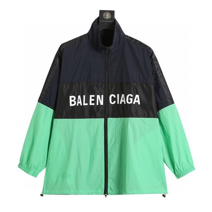 Blusa Balenciaga Tactel Logobrand Verde