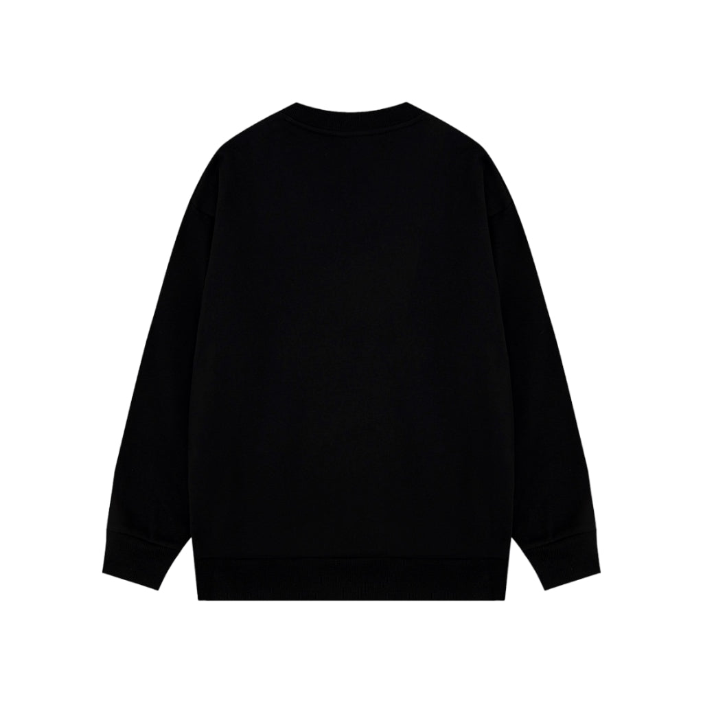 Blusa Balenciaga Moletom Logobrand BB Black