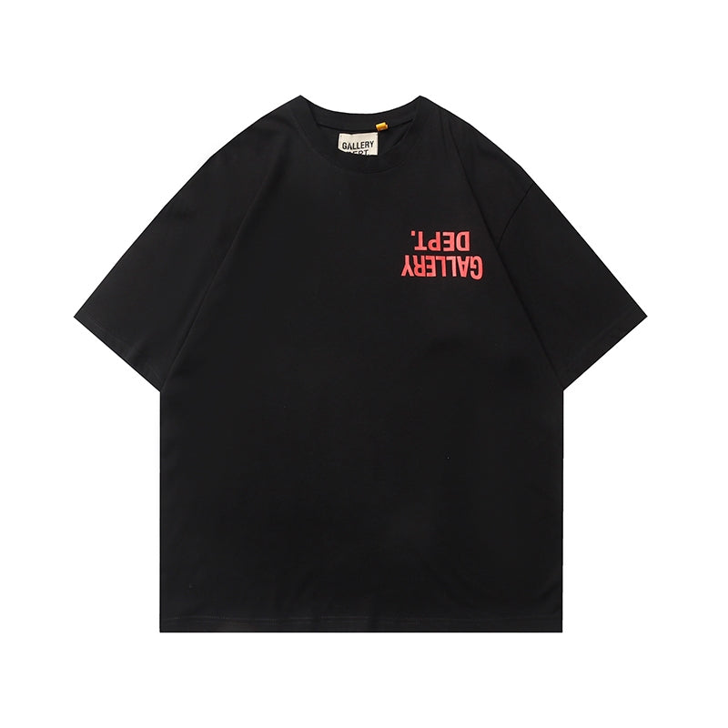 CAMISETA GALLERY DEPT. BLACK LOGOBRAND 001