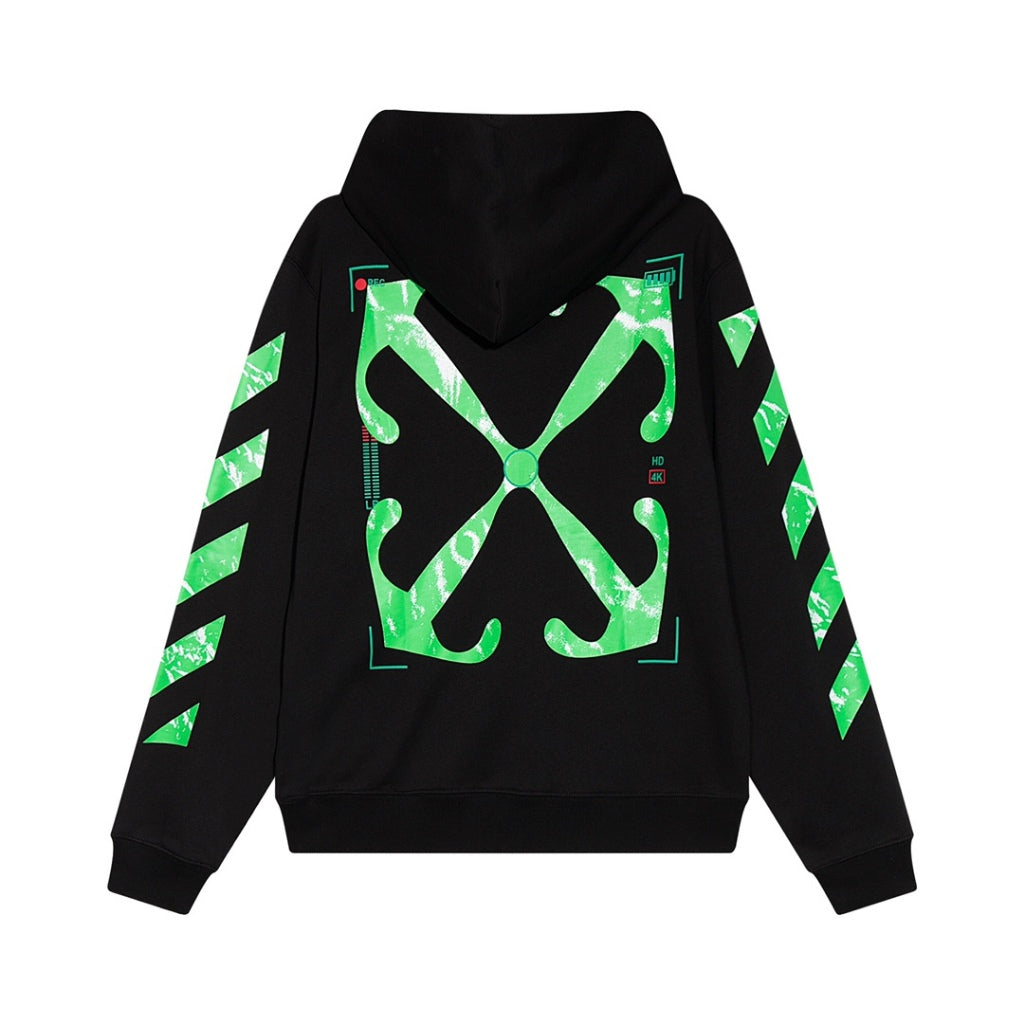 Blusa Off-White Moletom HD2023 Neon Green