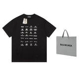 Camiseta Balenciaga Archives Logo Black