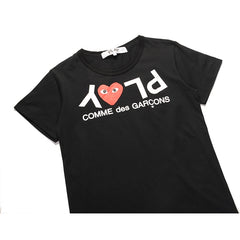 Camiseta Play Comme Des Garçons Black