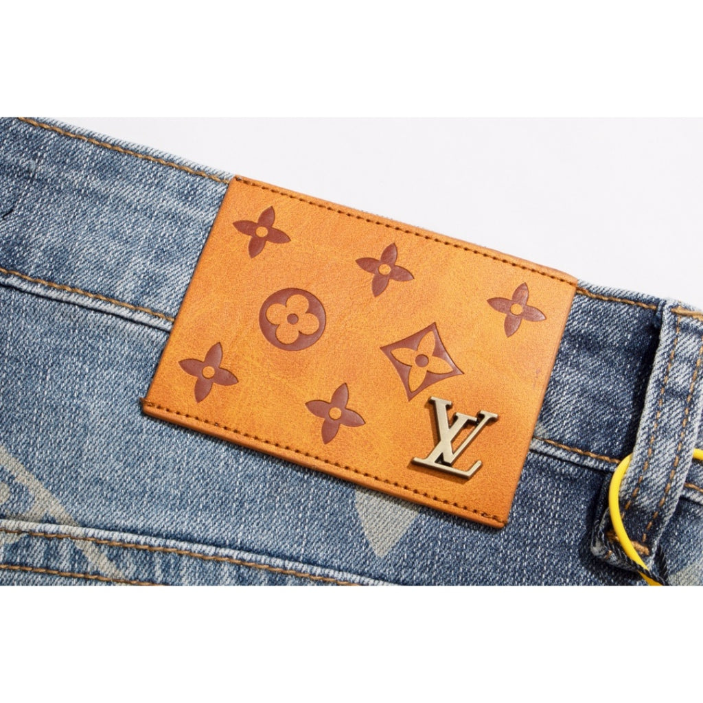 Calça Louis Vuitton Jeans LV Blue Logobrand