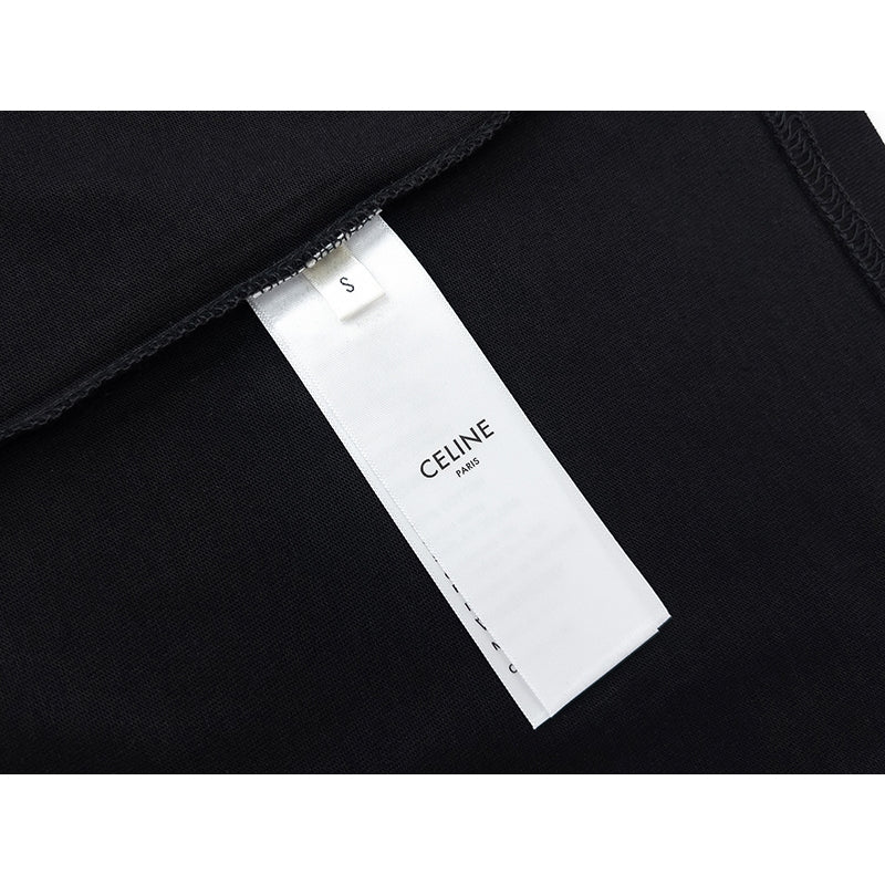 Camiseta Celine Loose Logobrand Black