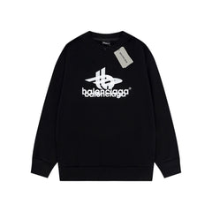 Blusa Balenciaga Layered Sports Round Oversized Black