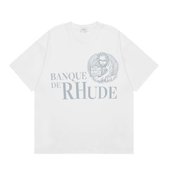 Camiseta Rhude Banque Black Printed