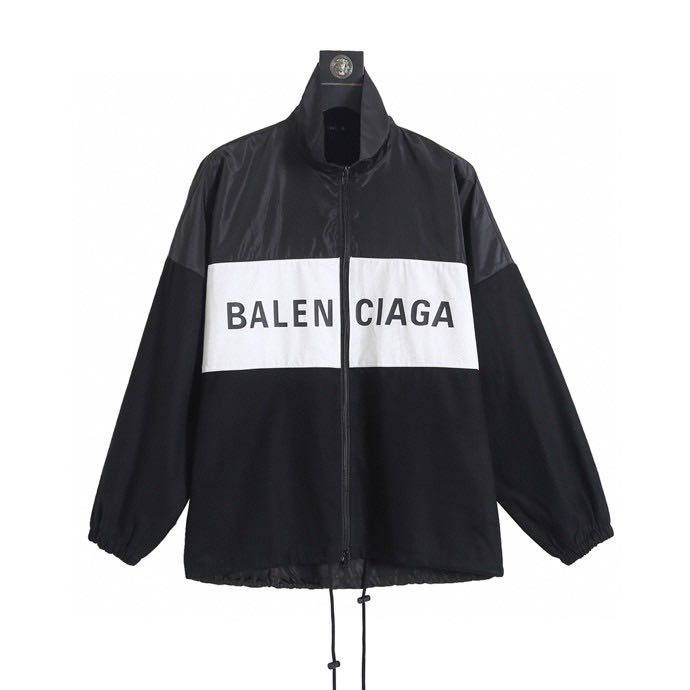 Blusa Balenciaga Tactel Logobrand Preta