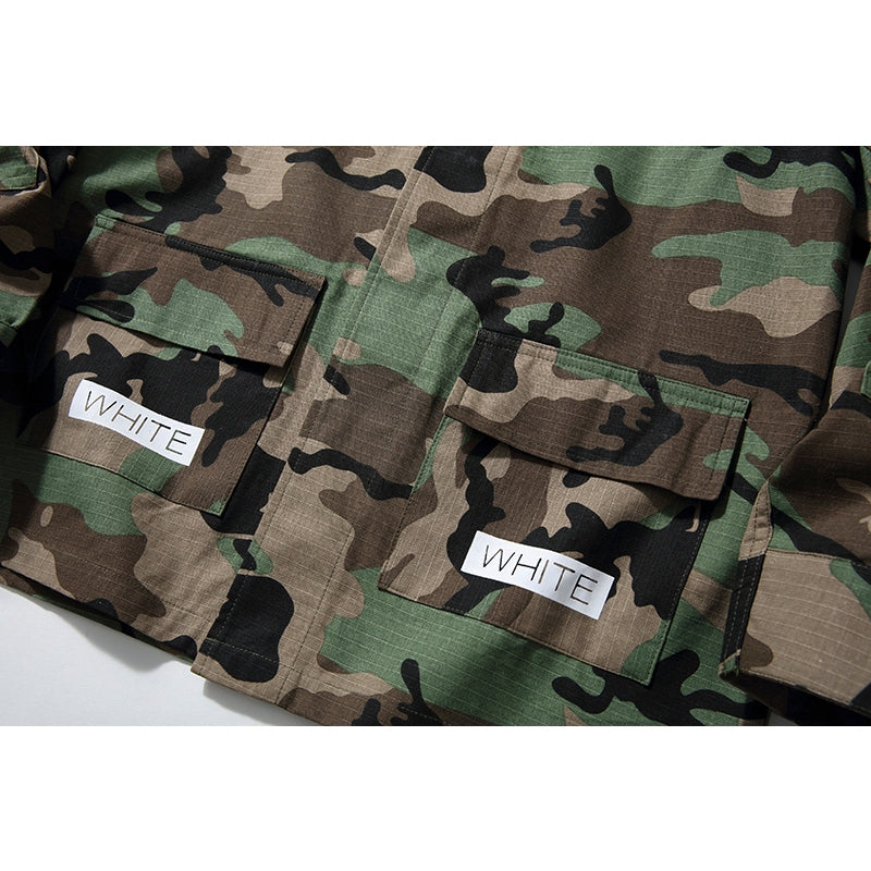 Jaqueta Off-White Virgil Militar Camuflada