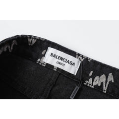 Calça Balenciaga Jeans Logobrand Black