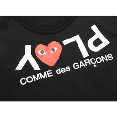 Camiseta Play Comme Des Garçons Black