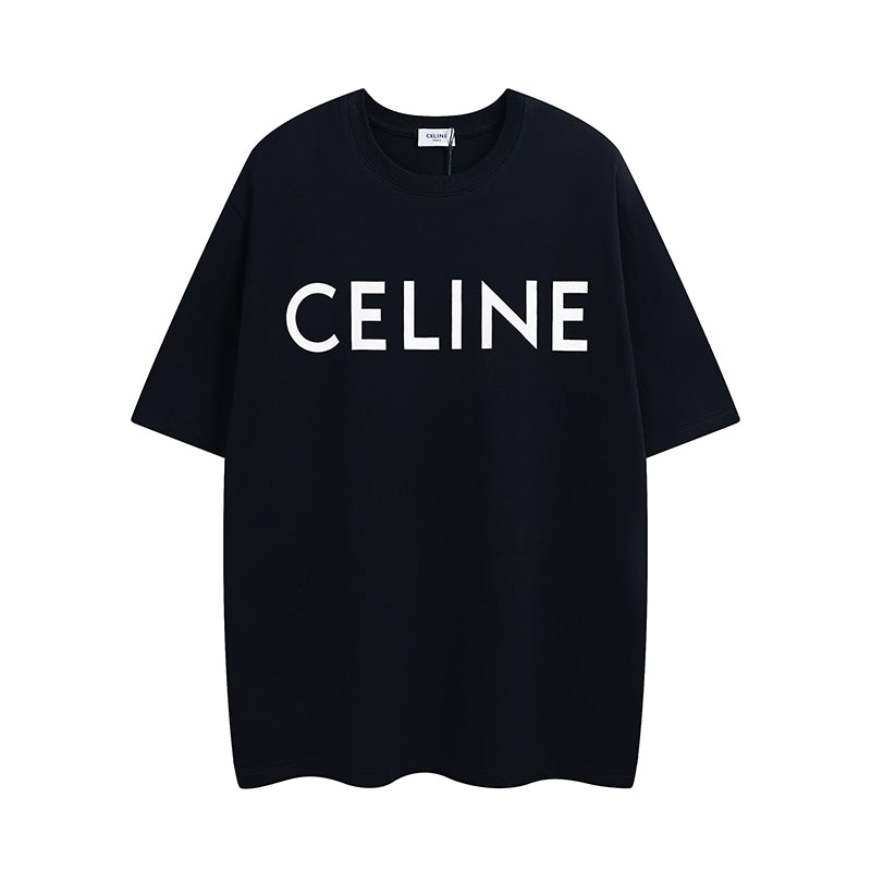 Camiseta Celine Loose Logobrand Black