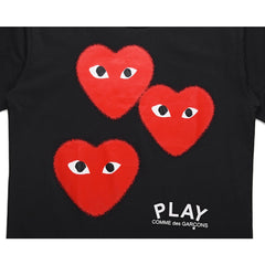 Camiseta Play Comme Des Garçons Black