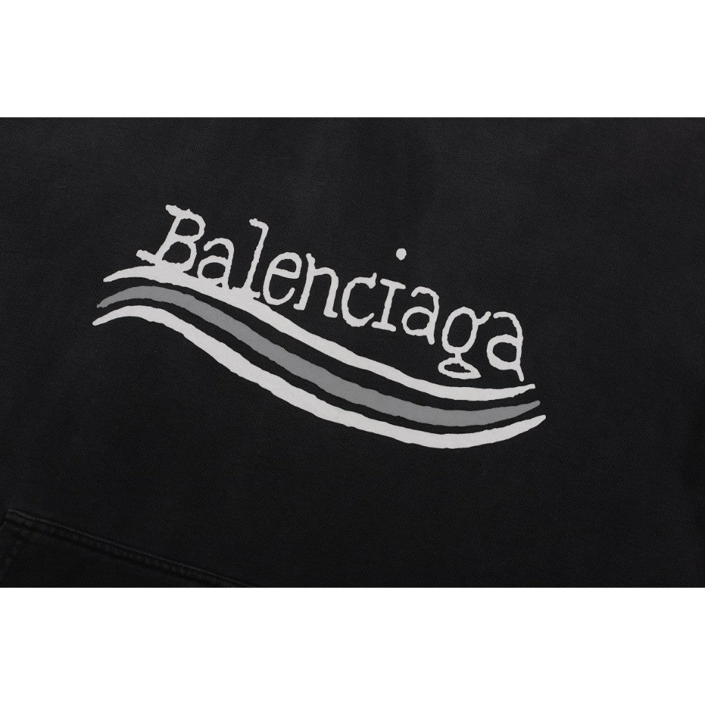 Blusa Balenciaga Moletom Oversized Black