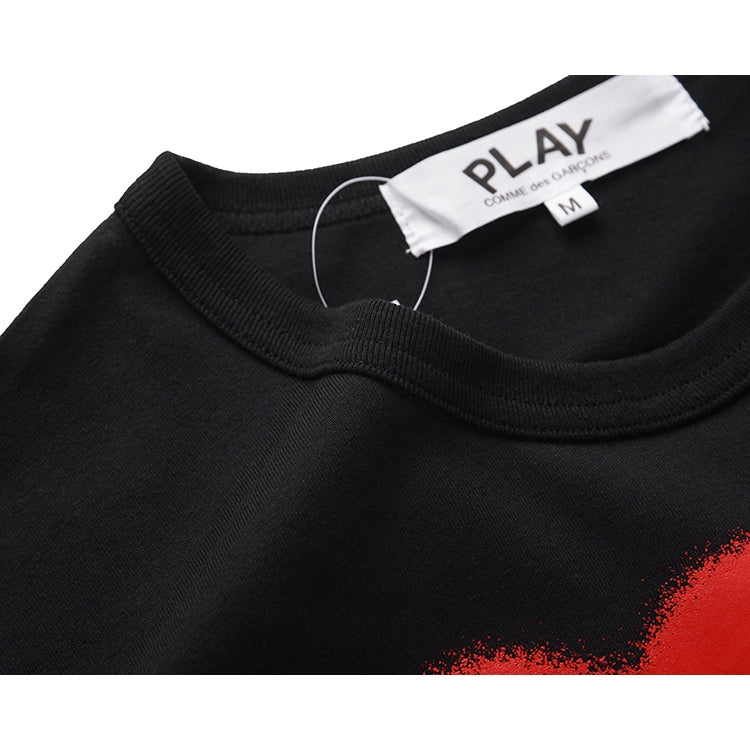 Camiseta Play Comme Des Garçons Black