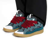 Tênis Lanvin Curb Sneaker Azul & Vermelho