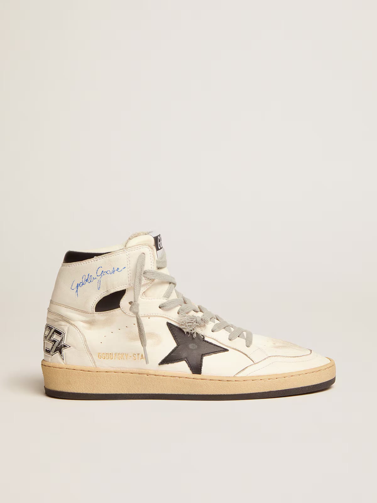 Tênis Golden Goose Superstar Cano alto Preto