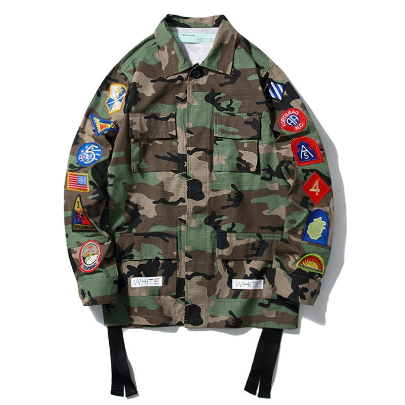 Jaqueta Off-White Virgil Militar Camuflada