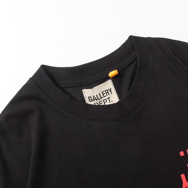 CAMISETA GALLERY DEPT. BLACK LOGOBRAND 001