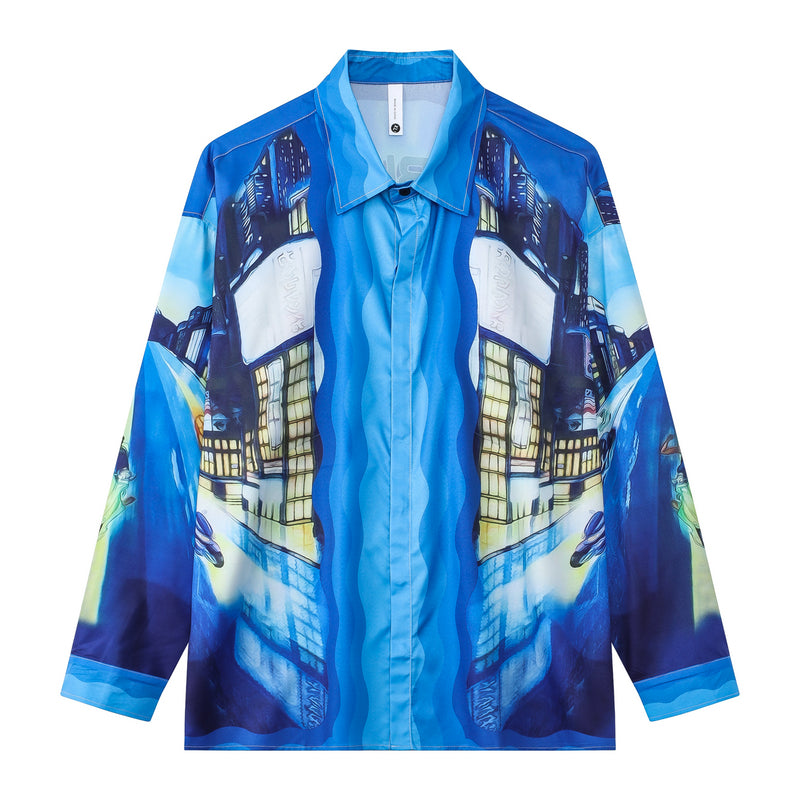 Camisa Casablanca Tokyo Night Silk