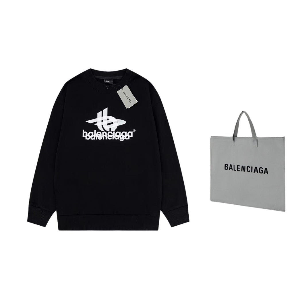 Blusa Balenciaga Layered Sports Round Oversized Black