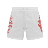 Bermuda Amiri Skeleton Bones Tactel White & Red