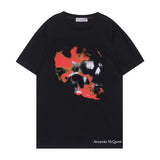 Camiseta Alexander McQueen Obscured Skull Black